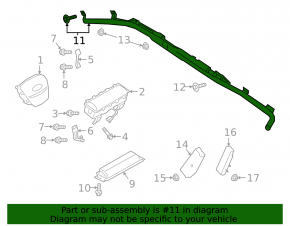 Airbag airbag side curtain left Ford Escape MK4 20-24