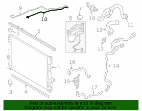 Land Rover Discovery Sport 18-19 cooling system pipe second