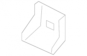 Right rear side member bracket, metal, Porsche Cayenne 19-26