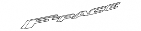 Emblem inscription tailgate "F-PACE" Jaguar F-Pace X761 17-20 chrome
