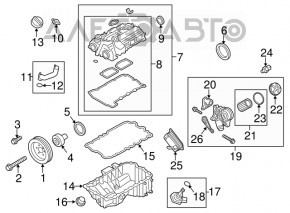 Engine sump BMW 3 F30 12-18 2.0T