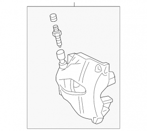 Front left caliper assembly for VW CC 08-17