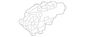 Window lifter motor rear left Mercedes W164 ML