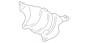 Front catalytic converter guard for Lexus RX300 RX330 04-09