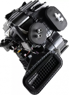 The bare heater housing of a 1920 Nissan Rogue