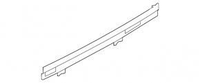 Right front panel insert for Audi Q7 16-19, gray, quattro