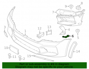 Front bumper mount, left lower fender, BMW 5 Series G30 2017-2023. Bumper cover & trim, 2018-2020. Bumper cover & trim, 2021-22. Bumper cover & trim.