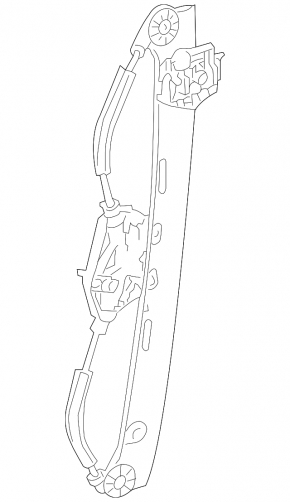 Rear left window lift mechanism for BMW X3 E83 03-10