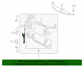 Toyota Camry V50 12-14 Hood Lock Plate (USA)