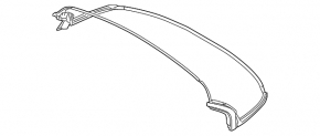 Rear convertible roof seal with moldings BMW 4 F33 14-20 convertible, glossy black