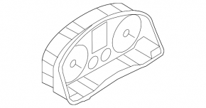 Instrument cluster VW Tiguan 09-13