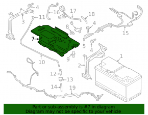 Battery tray for BMW X5 F15 14-18