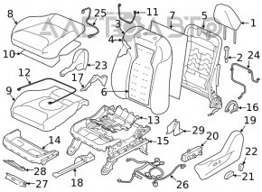 Driver's seat Subaru Forester 19-21 SK without airbag, mechanical, black with gray