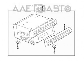 Control Panel CD Radio BMW X5 E70 07-13