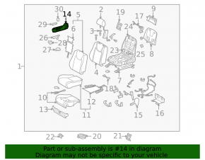 Lexus RX350 RX450h 10-15 right passenger seat trim panel, beige