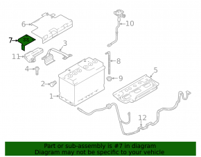 Battery positive terminal cover Audi Q5 80A 18-24