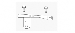 Left headlight lower mount for Toyota C-HR 18-23 central