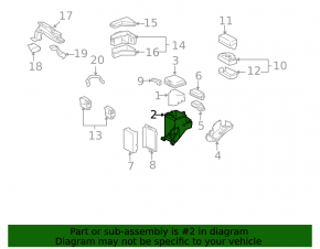 Housing of the fuse box under the hood middle part Lexus RX400h 06-08