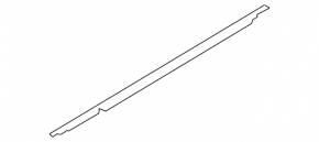 Molding door-glass central rear right Hyundai Azera 12-17 abrasions