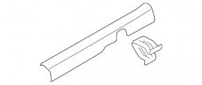 Door sill trim front left Hyundai Sonata 20-22 black