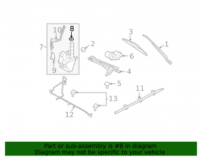 Ford Escape MK4 Windscreen Washer Cap 20-