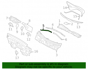 Front strut bar right Audi Q5 8R 09-17