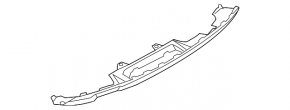 Rear bumper lip for 2 pipes for Audi Q5 8R 13-17 S line with towbar