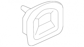VW Tiguan 18-24 trunk arch trim hook, black 