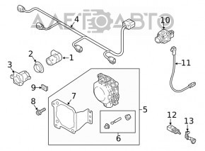 Bracket ambient air temperature sensor Audi A5 F5 17-