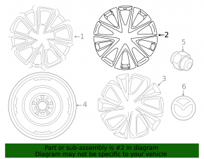 Wheel rim R19 x 7J ET45 Mazda CX-5 22-25 chrome, curb