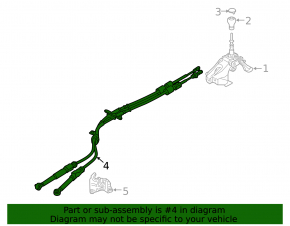 Gear shift cable Mazda 3 19-22 manual transmission