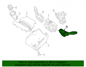 Steering column switch left Ford Fiesta 11-19 type 1