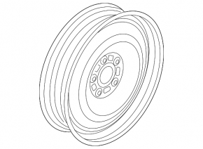 Ford Fusion mk5 spare tire 13-20 R16 125/80 cut