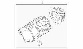 Air Conditioning Compressor Ford Mustang mk6 15-22 5.0