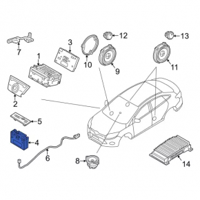 USB SOCKET CONNECTOR Ford Fusion mk5 13-20 OEM