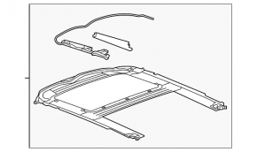 Hatch mechanism frame Chevrolet Malibu 13-15