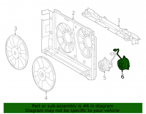 Left Cooling Fan Motor for Lexus CT200h 11-17