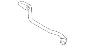 BMW 3 F30 16-18 PHEV inverter cooling system rear pipe