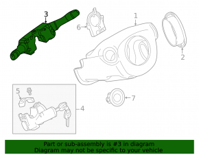 Nissan Rogue 14-20 steering column switches for fog lights