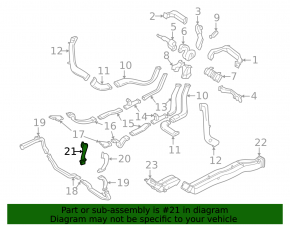 Left trunk duct Volvo XC90 16-22 with dry heating element