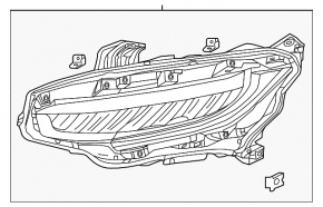 Headlight front right complete Honda Civic X FC 19 LED 4d, сoupe