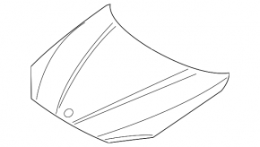 The bare hood of a BMW X1 E84 13-15