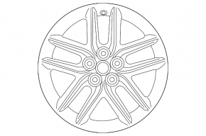 Set of 4 R18 wheels for Lexus IS 14-21, staggered width, fsport