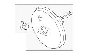 Vacuum booster Nissan Sentra 13-19