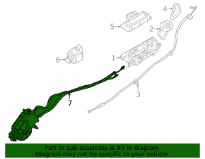 BMW 3 G20 19-25 trunk lid lock actuator