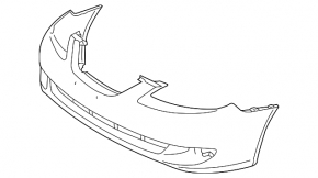 Bare front bumper for repair Toyota Solara 2.4 04-06