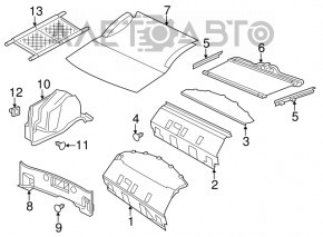 Right arch trim Chrysler 300 11-22