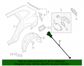 Subaru Outback 20-23 Fuel Filler Door Lock