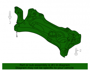 Front subframe for Audi A3 8V 15-20
