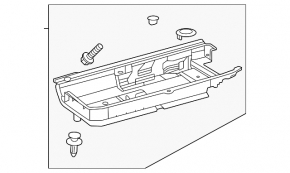 Trunk tray for tools Toyota Highlander 20-